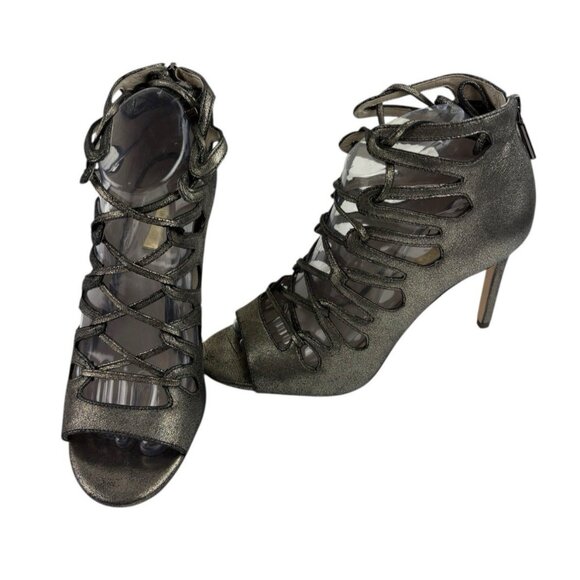 Louise et Cie Kacy Gladiator Heels Womens Size 8M Metallic Edgy Whimsigoth Fairy - Picture 5 of 12